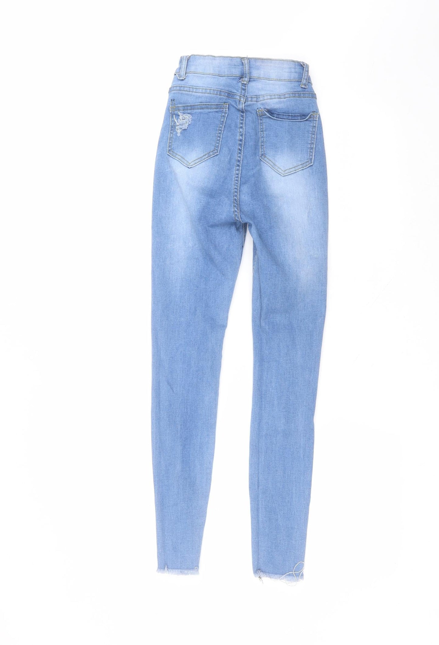 Womens UK Size 6 Denim Wise Regular Fit Skinny Blue Jeans