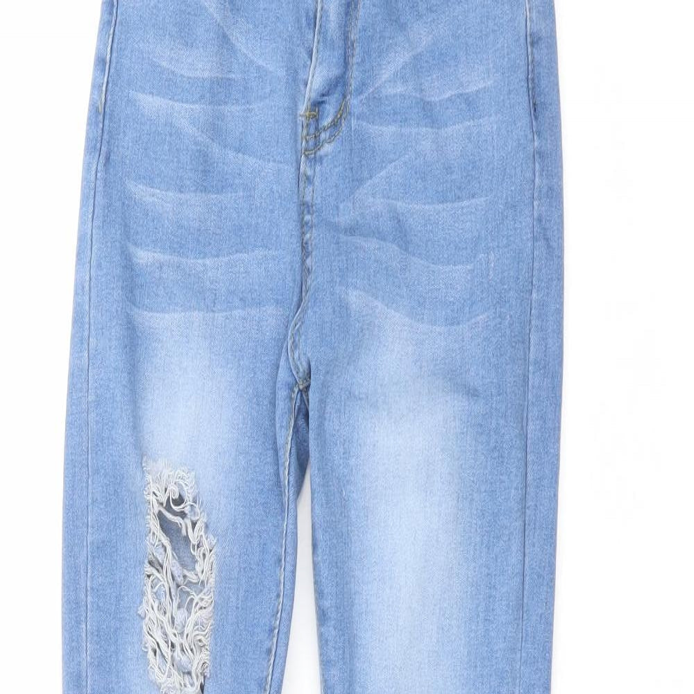 Womens UK Size 6 Denim Wise Regular Fit Skinny Blue Jeans