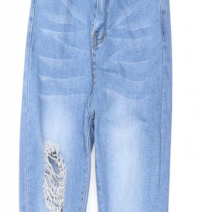 Womens UK Size 6 Denim Wise Regular Fit Skinny Blue Jeans