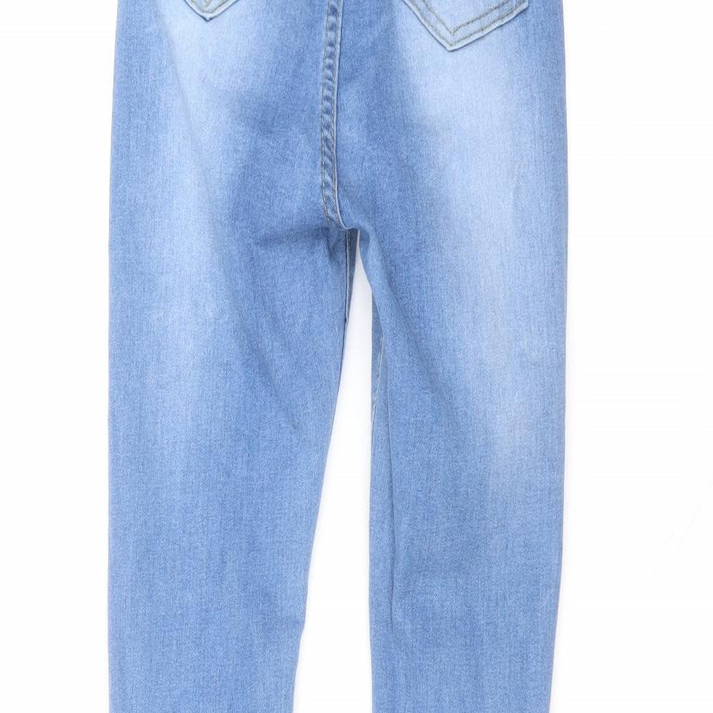 Womens UK Size 6 Denim Wise Regular Fit Skinny Blue Jeans