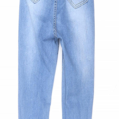 Womens UK Size 6 Denim Wise Regular Fit Skinny Blue Jeans