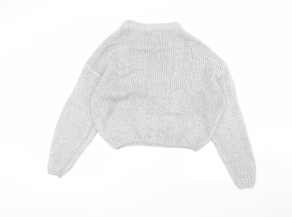 Womens UK Size S H&M Grey Pullover Jumper