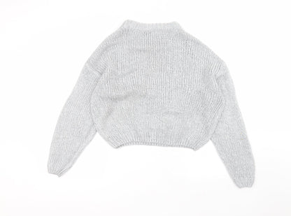 Womens UK Size S H&M Grey Pullover Jumper