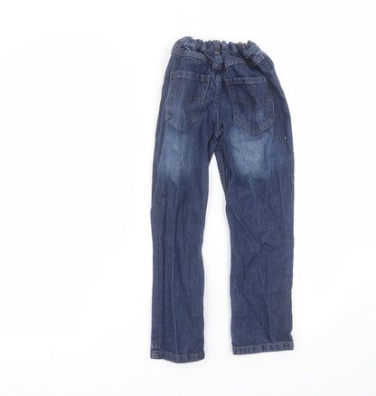F&F Girls Blue  Cotton Skinny Jeans Size 7-8 Years  Regular