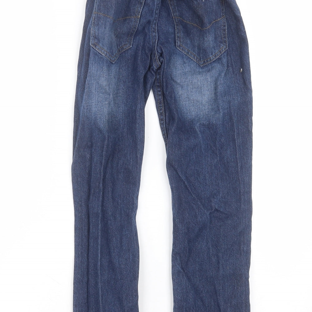 F&F Girls Blue  Cotton Skinny Jeans Size 7-8 Years  Regular
