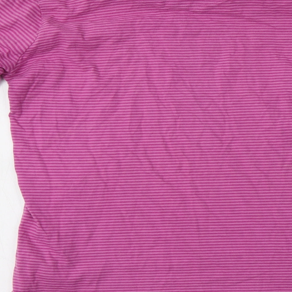F&F Girls Pink Striped Cotton Top Pyjama Set Size 10-11 Years