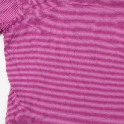 F&F Girls Pink Striped Cotton Top Pyjama Set Size 10-11 Years