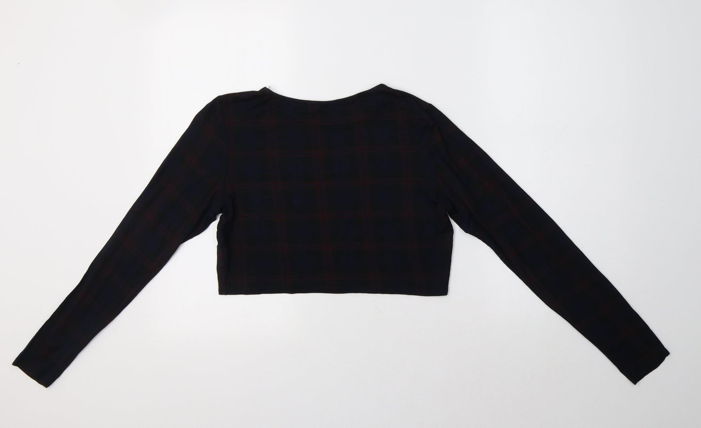 Womens UK Size 12 Select Black Cropped T-Shirt