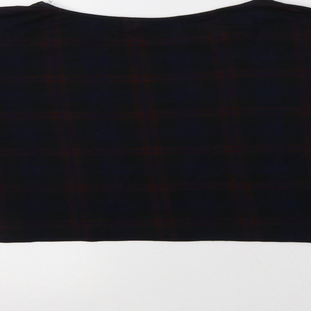 Womens UK Size 12 Select Black Cropped T-Shirt