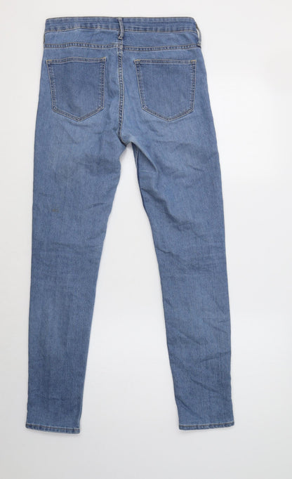Womens UK Size 28 H&M Regular Fit Skinny Blue Jeans