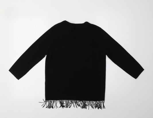 Womens UK Size 10 M&S Black Cardigan Jumper
