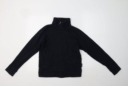 Olympus Womens Blue  Cotton Full Zip Sweatshirt Size 10