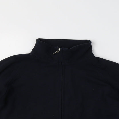 Olympus Womens Blue  Cotton Full Zip Sweatshirt Size 10