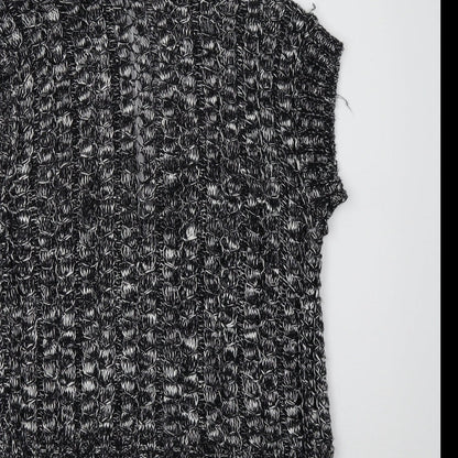 Canyon River Blues Womens Grey Collared  Acrylic Vest Jumper Size M