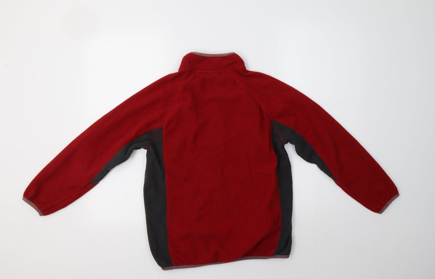 Tiso Womens Red Colourblock Polyester Henley Sweatshirt Size XS