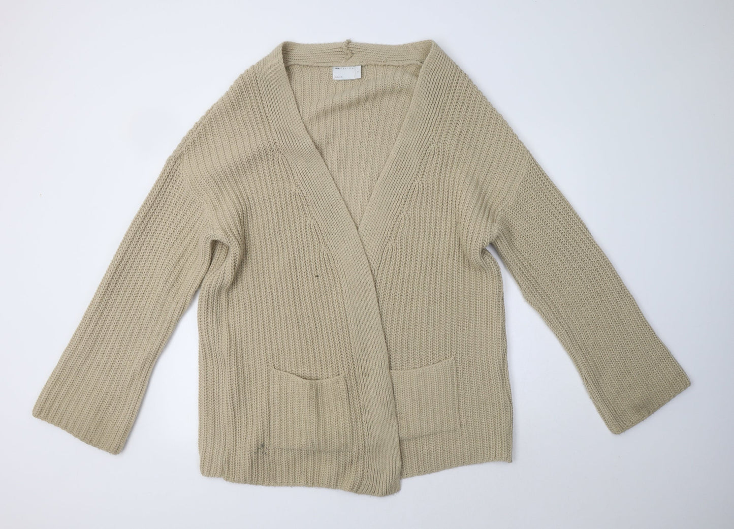 Womens UK Size S ASOS Beige Cardigan Jumper
