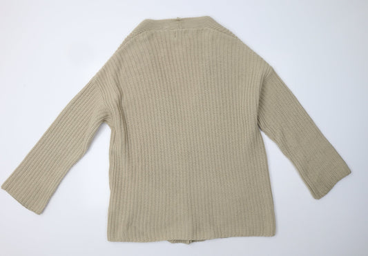Womens UK Size S ASOS Beige Cardigan Jumper