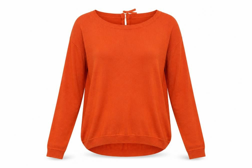 Womens UK Size XS H&M Orange Pullover Jumper