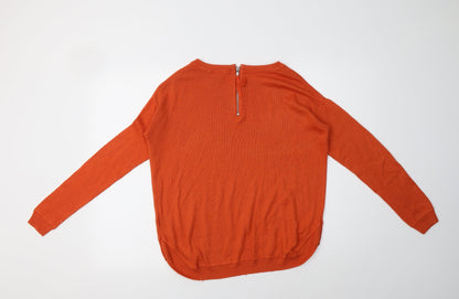 Womens UK Size XS H&M Orange Pullover Jumper