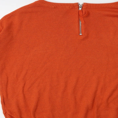 Womens UK Size XS H&M Orange Pullover Jumper