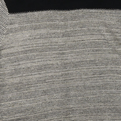 F&F Womens Grey Crew Neck  Acrylic Cardigan Jumper Size 14