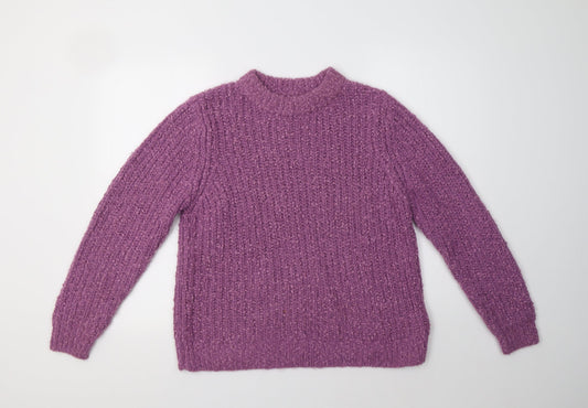 Womens UK Size 16 M&S Purple Pullover Jumper