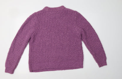 Womens UK Size 16 M&S Purple Pullover Jumper
