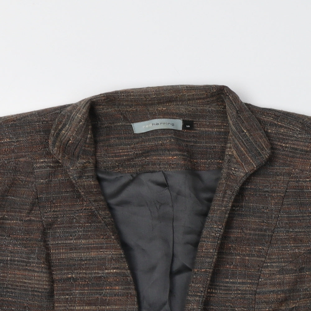 Womens UK Size 12 Red Herring Brown Jacket