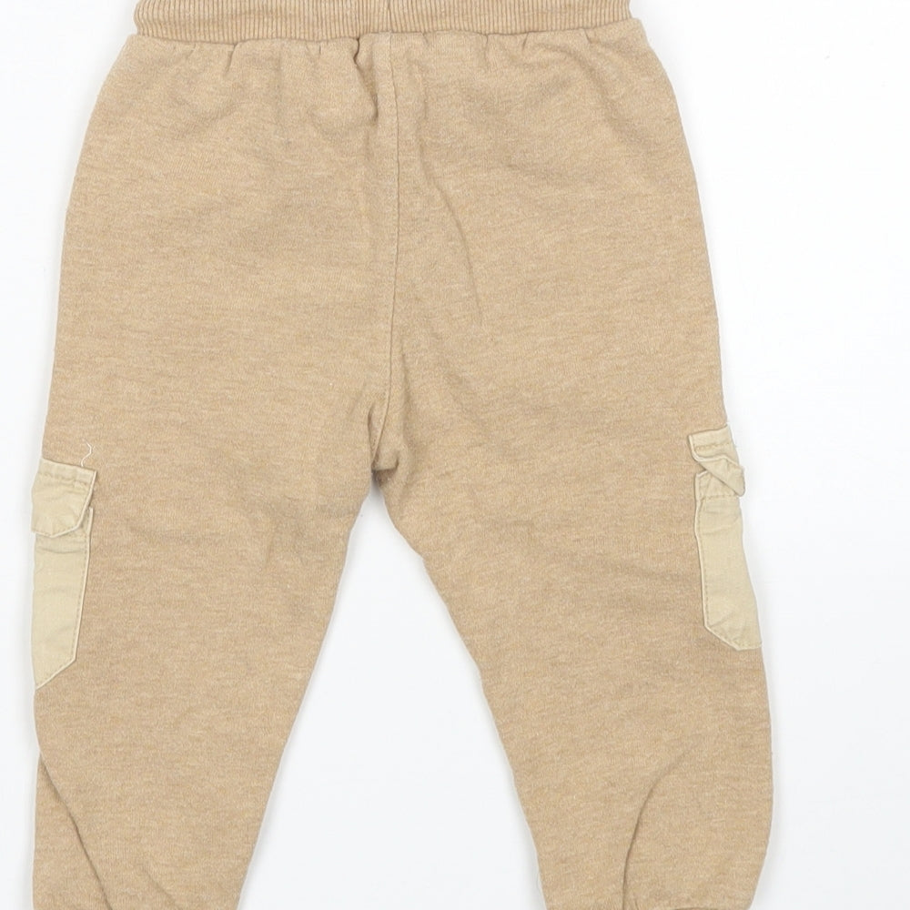 Coolclub Boys Beige   Sweatpants Trousers Size 18 Months