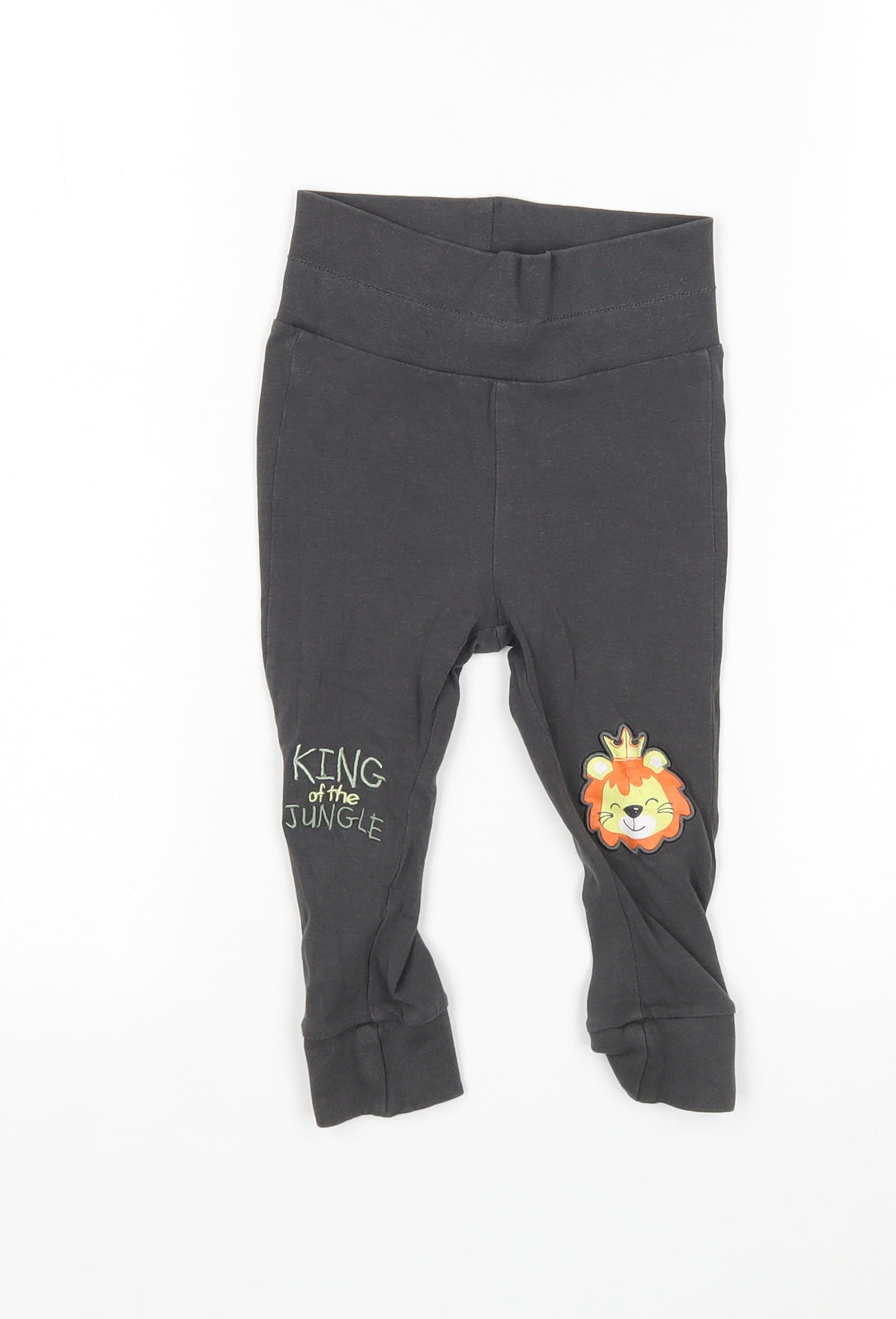 So Cute Boys Grey  Cotton Sweatpants Trousers Size 9-12 Months