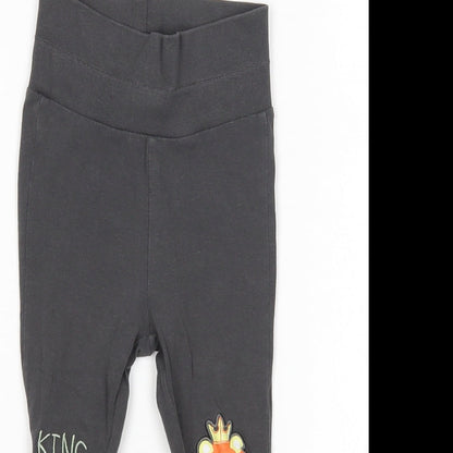 So Cute Boys Grey  Cotton Sweatpants Trousers Size 9-12 Months