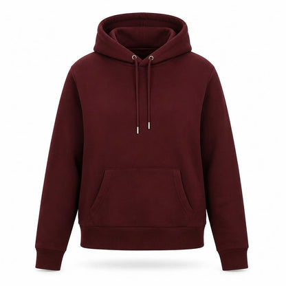 Front view of Primark women’s purple polyester pullover hoodie, size S