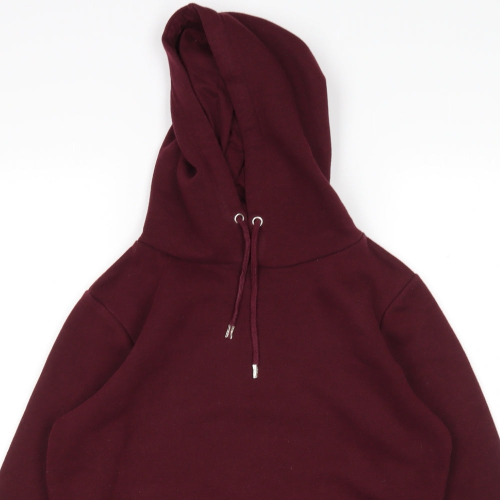 Close-up detail of Primark women’s purple polyester pullover hoodie, size S