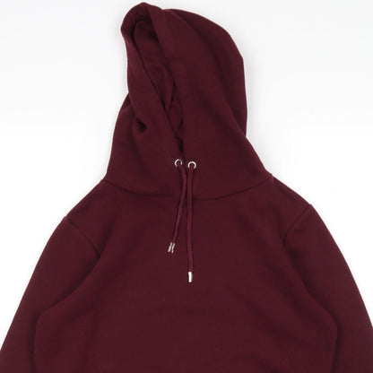 Close-up detail of Primark women’s purple polyester pullover hoodie, size S