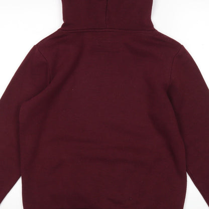 Brand and care label for Primark women’s purple polyester pullover hoodie, size S