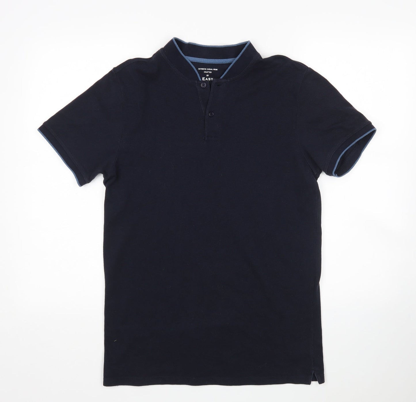 Easy Mens Blue    Polo Size M Collared