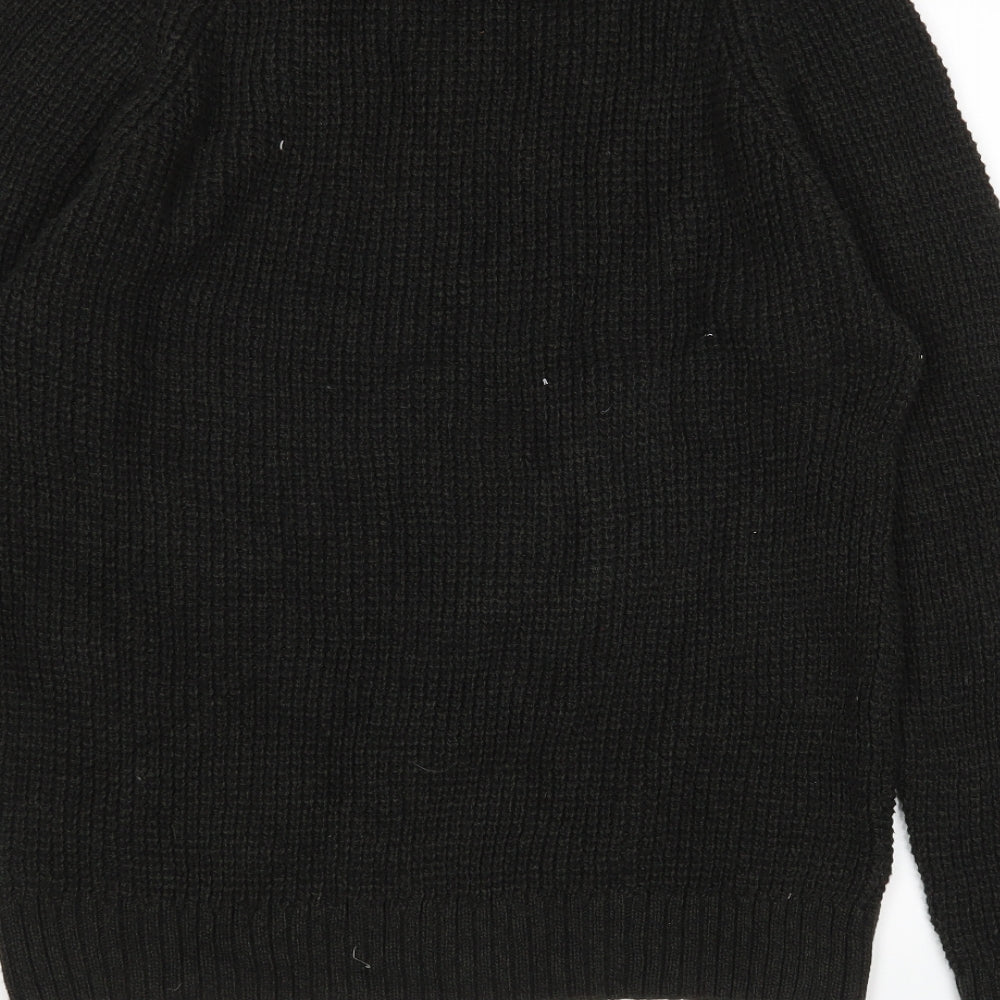 Label Lab Mens Green Round Neck  Cotton Pullover Jumper Size M