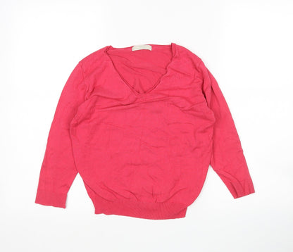 Womens UK Size 12 M&S Pink Pullover Jumper