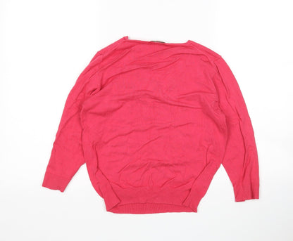 Womens UK Size 12 M&S Pink Pullover Jumper