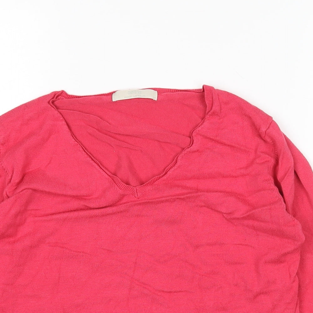 Womens UK Size 12 M&S Pink Pullover Jumper