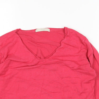 Womens UK Size 12 M&S Pink Pullover Jumper