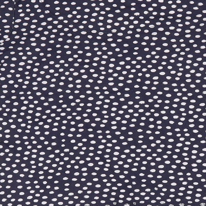 TU Girls Blue Polka Dot Cotton Tunic Casual Size 7 Years Round Neck  - White Polka Dots
