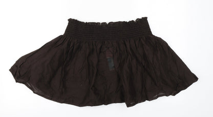 Matalan Womens Brown  Cotton A-Line Skirt Size XL