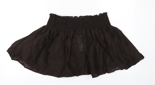 Matalan Womens Brown  Cotton A-Line Skirt Size XL