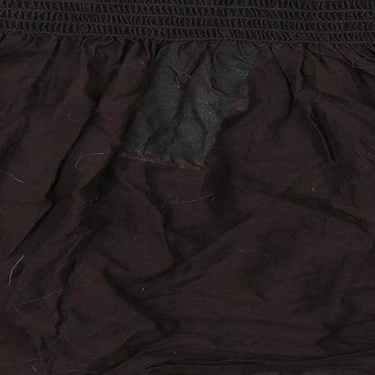 Matalan Womens Brown  Cotton A-Line Skirt Size XL
