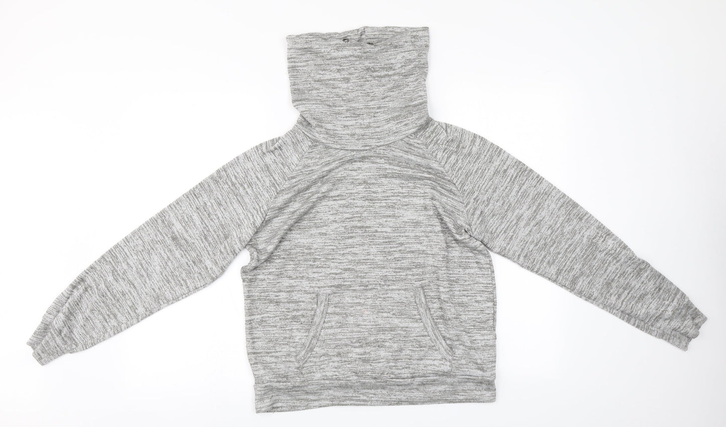Primark# Womens Grey Roll Neck  Polyester Pullover Jumper Size 14