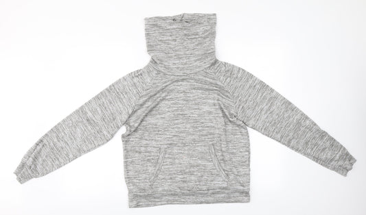 Primark# Womens Grey Roll Neck  Polyester Pullover Jumper Size 14
