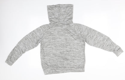 Primark# Womens Grey Roll Neck  Polyester Pullover Jumper Size 14