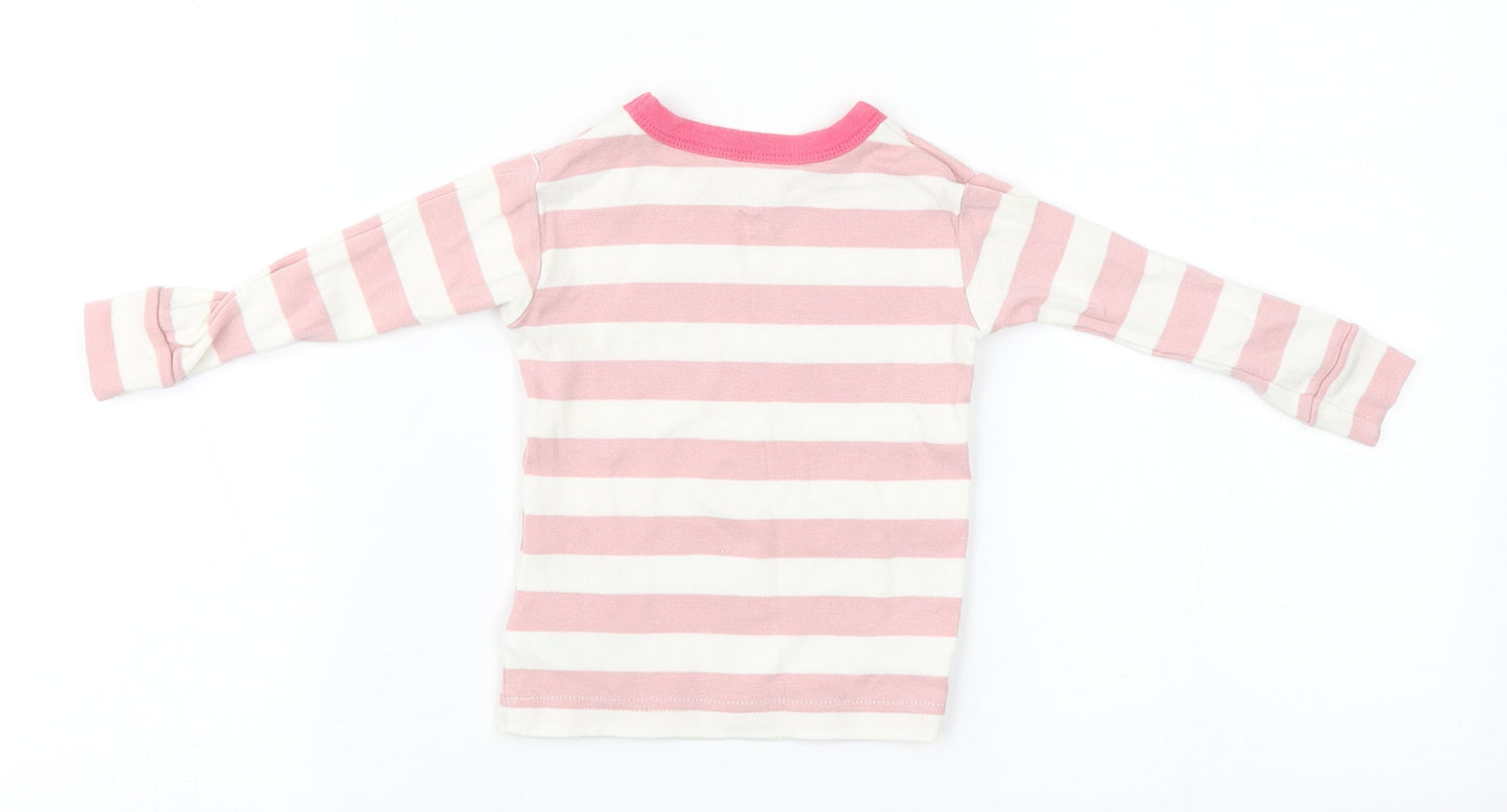 Gap Baby White Striped Cotton Pullover Jumper Size 12-18 Months   - Reindeer