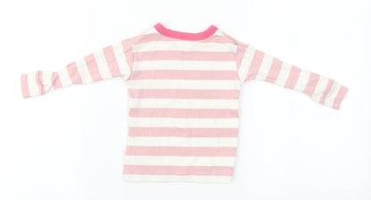 Gap Baby White Striped Cotton Pullover Jumper Size 12-18 Months   - Reindeer
